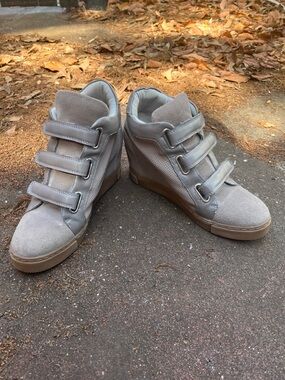 Gray Steve Madden Wedge Sneaker